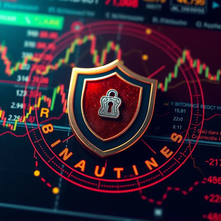 Secure Binary Option Trading with Protection Measures Conceptual representation of secure binary option trading with shield and digital interface