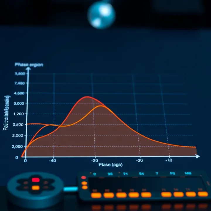 Graph showing different types of binary phase diagrams and their characteristic phase regions