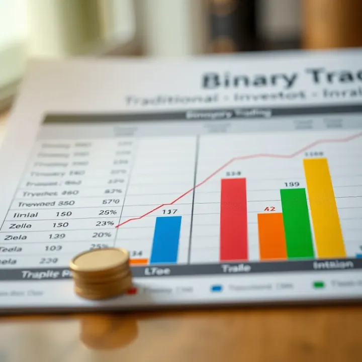 Comparison of Binary Trading and Traditional Investments Comparison chart showing binary trading alongside traditional investment methods for Pakistani market