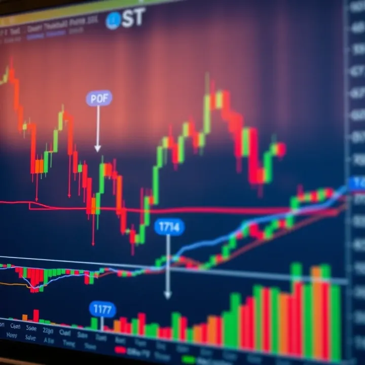Key Technical Analysis Patterns with Annotations on Stock Chart Annotated stock chart illustrating key technical analysis patterns with trend lines