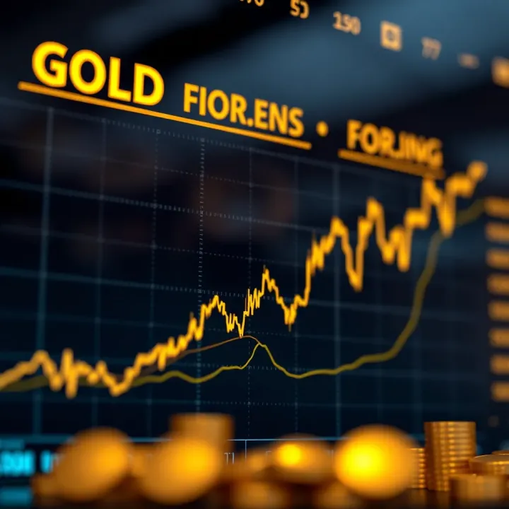 Graph showing fluctuations in gold prices influenced by global economic factors relevant to traders