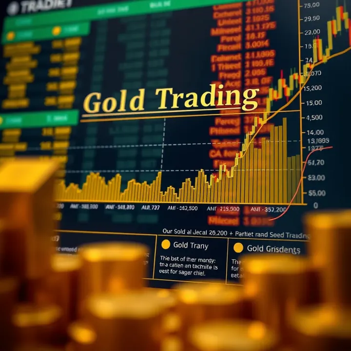 Diagram illustrating the concept of gold trading within the forex market, showing currency exchange and gold price fluctuations