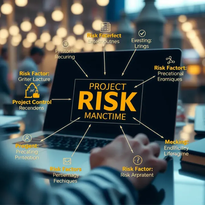 Visual representation of risk factors impacting project success with methods to mitigate and control them